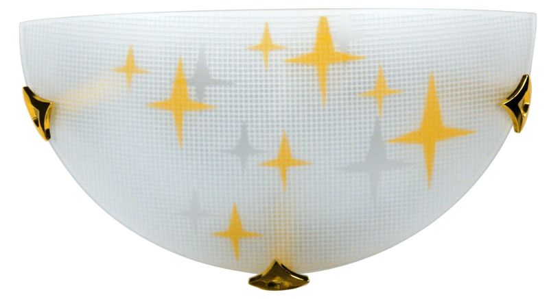Plafon sufitowy nowoczesny Candellux Stars złoto-biały 1 x E27 x IP20 wym: 15 x 30 x 9 cm - 1 szt.
