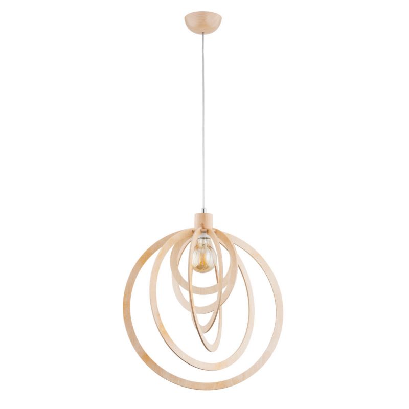 Lampa wisząca Alfa Monada jasne drewno wym: 90 x 30 x 45 cm 1xE27 x 15W 1 szt.