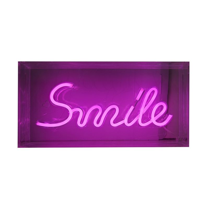 Kinkiet ścienny Zuma Line Neon różowy LED 4.14W IP20 wym: 15 x 30 x 4,6 cm - 1 szt.