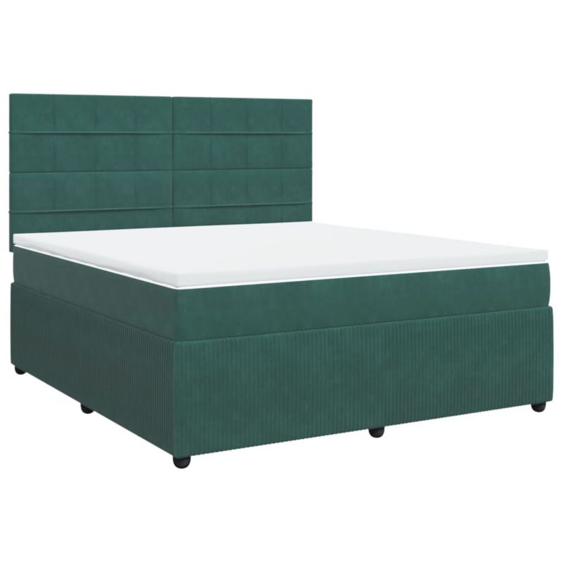 Łóżko kontynentalne WaszeMeble 180x200 cm ciemnozielone WM-3294709 1 szt.