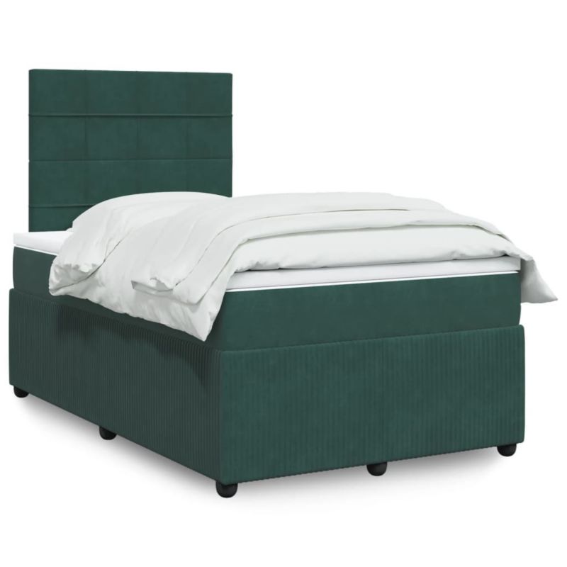 Łóżko kontynentalne WaszeMeble 120x190 cm ciemnozielone WM-3294589 1 szt.