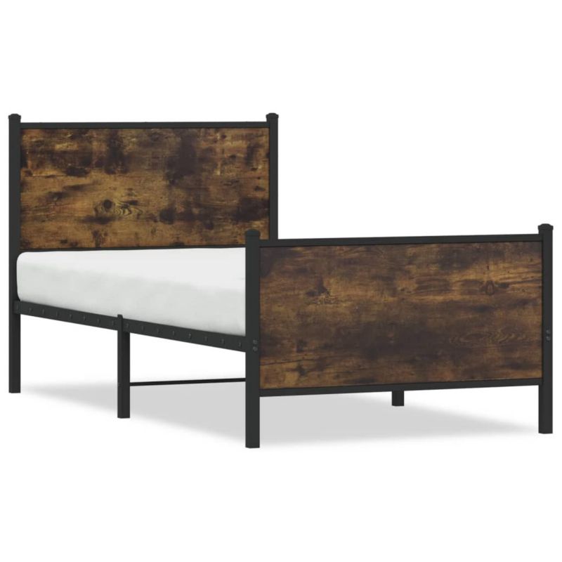 Łóżko metalowe WaszeMeble 90x200 cm dąb WM-4007678 1 szt.