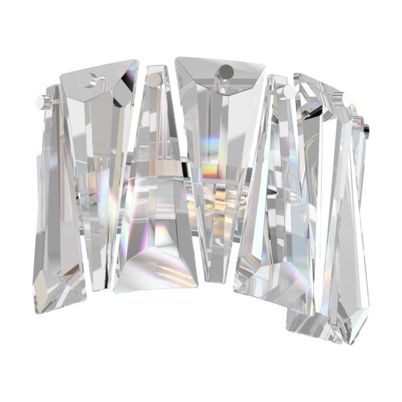Kinkiet ścienny Maytoni Puntes chromowany transparentny szkło kryształowe 1 x E14 x 60W IP20 wym: 16 x 15,3 x 25,6 cm - 1 szt.