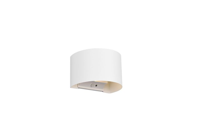 Kinkiet zewnętrzny z czujnikiem RL Talent biały LED 6W 3000K 2x50lm IP44 wym: 9,6 x 15,8 x 10,9 cm metal - 1 szt.