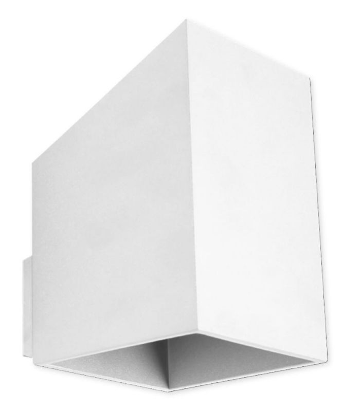 Kinkiet Lampex Rubik biały prostokątny 1 x G9 x 40W IP20 wym: 15 x 10 x 10 cm - 1 szt.