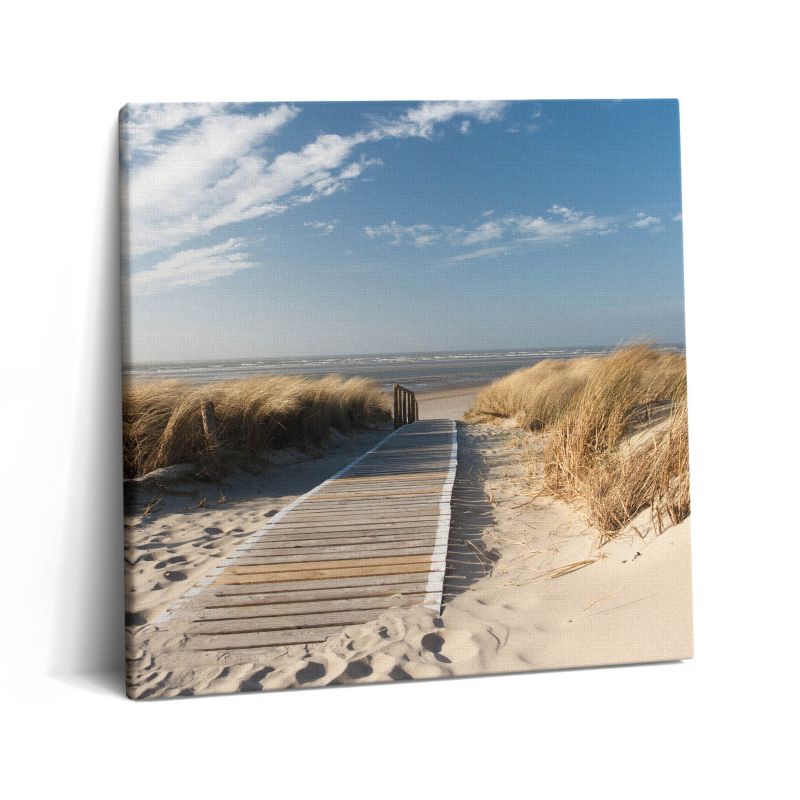 Obraz na płótnie Wallfluent 60x60 cm Widok na plażę i morze 1 szt.