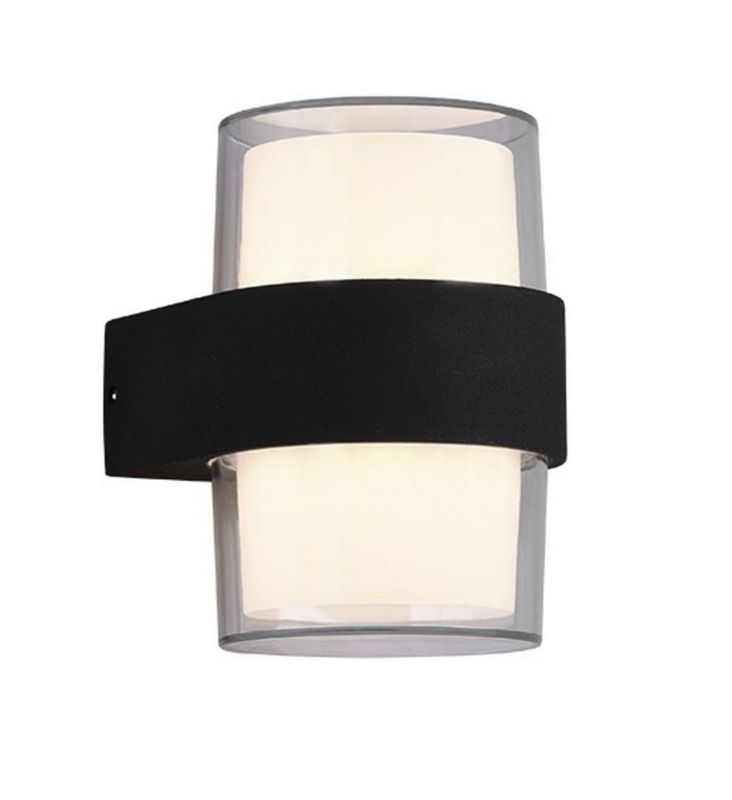 Kinkiet ścienny zewnętrzny RL Molina antracytowo-biały LED 5W 3000K 550lm IP54 wym: 13,2 x 9,6 x 9,6 cm aluminium - 1 szt.
