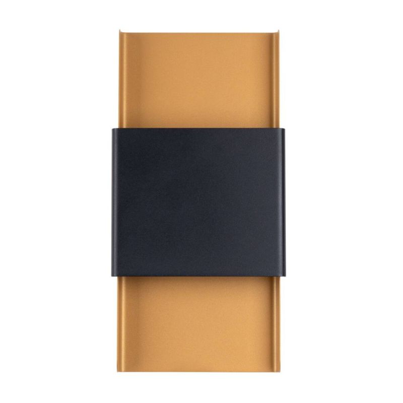 Kinkiet ścienny Sollux Lighting Durlin złoto-czarny styl nowoczesny 2 x G9 x IP20 wym: 40 x 20 x 7 cm - 1 szt.