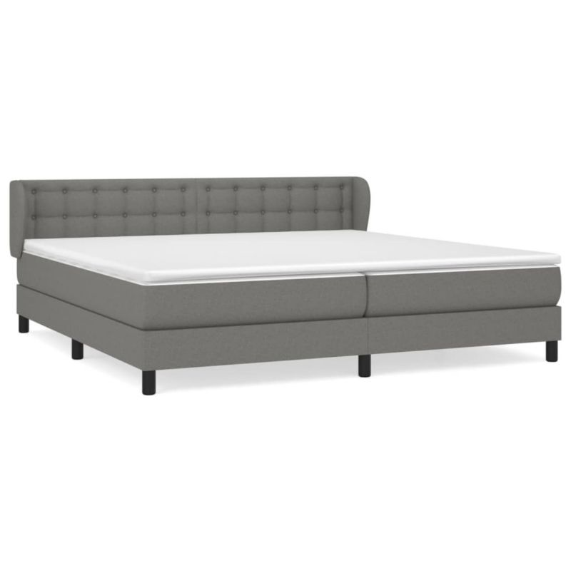 Łóżko kontynentalne WaszeMeble 200x200 cm ciemnoszara WM-3126590 1 szt.