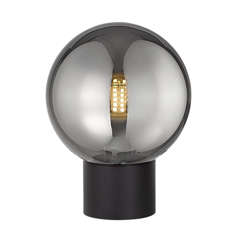 Lampka stołowa Zuma Line Arcturus czarna-dymiona 1 x G9 x 4W IP20 wym: 15.7 x 12 x 12 cm szkło - 1 szt.
