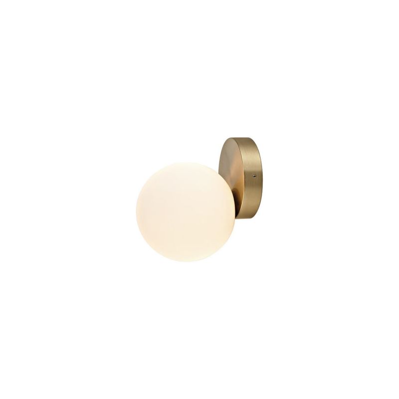Kinkiet ścienny Nowodvorski Lighting Ice mosiądz-biały 1 x G9 x 25W IP44 wym: 15 x 12 x 14 cm - 1 szt.