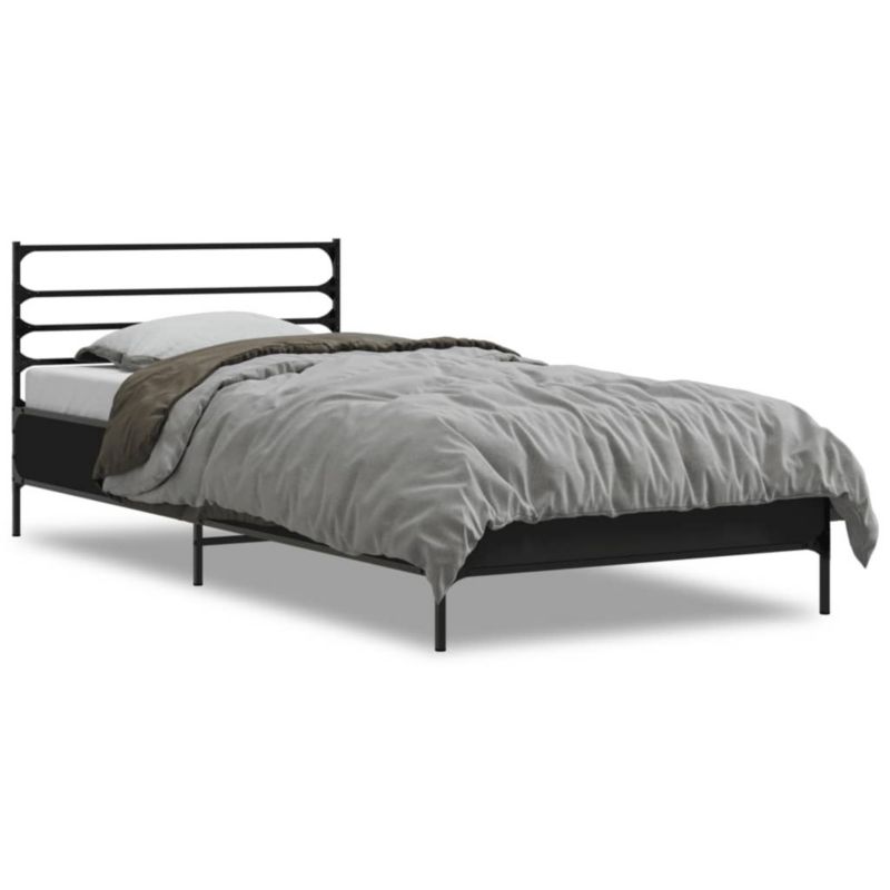 Łóżko metalowe WaszeMeble 90x190 cm czarna WM-845627 1 szt.