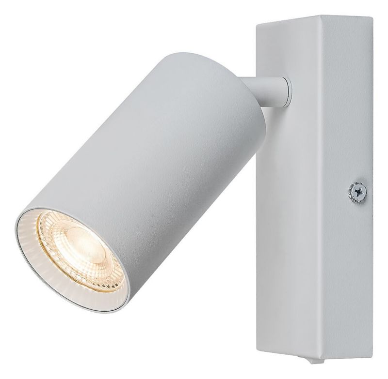 Kinkiet ścienny Rabalux Solo biały z włącznikiem do sypialni 1 x GU10 x IP20 wym: 15 x 6 x 13 cm - 1 szt.