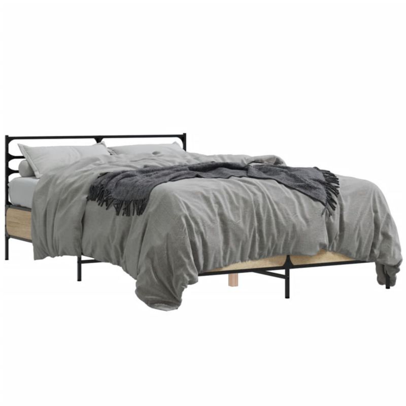 Łóżko metalowe WaszeMeble 140x200 cm brązowe WM-3280043 1 szt.