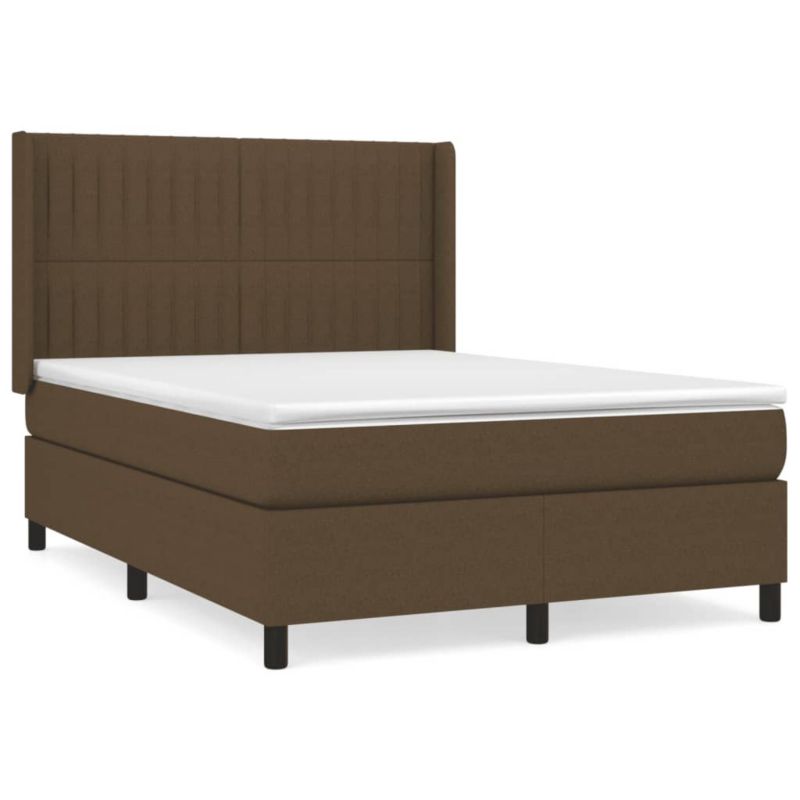 Łóżko kontynentalne WaszeMeble 140x190 cm brązowe WM-3131588 1 szt.