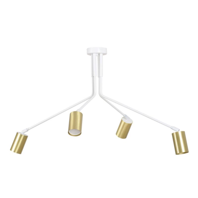 Lampa sufitowa Emibig Verno biało-złota wym: 35 x 75 cm 4xGU10 x 30W 1 szt.