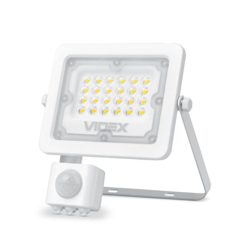 Naświetlacz LED z czujnikiem ruchu Videx biały LED 10W 5000K 900lm IP65 wym: 15,9 x 14 x 5,4 cm - 1 szt.