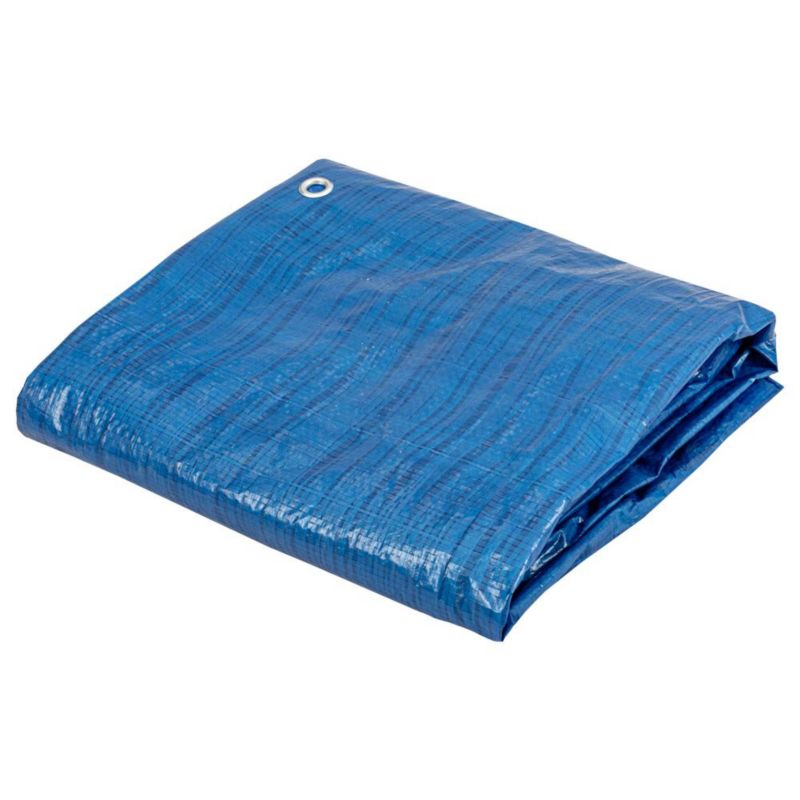 Plandeka Standard 8x10Mx70g Niebieska Ze Stalowymi Oczkami 1 szt.