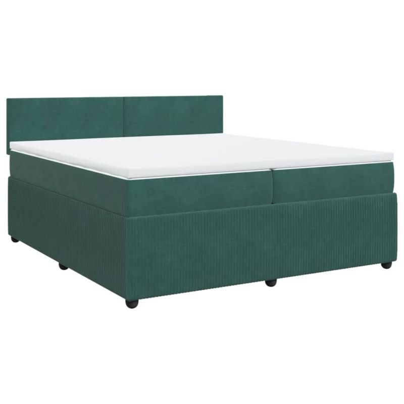 Łóżko kontynentalne WaszeMeble 200x200 cm Zielone WM-3287827 1 szt.