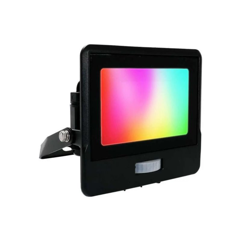 Naświetlacz LED z czujnikiem ruchu V-TAC czarny LED 10W 3000K-6500K 1500lm IP65 wym: 12,8 x 15,7 x 6 cm - 1 szt.