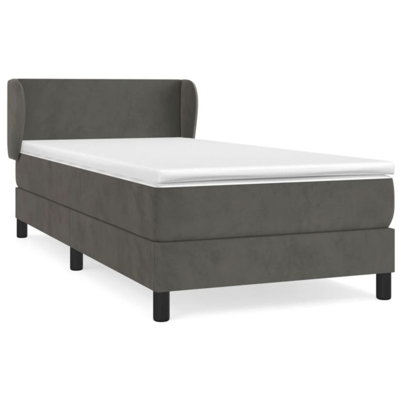 Łóżko kontynentalne WaszeMeble 90x190 cm ciemnoszary WM-3127344 1 szt.