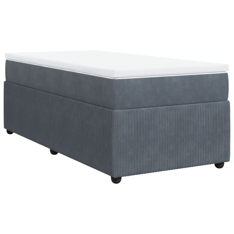 Łóżko kontynentalne WaszeMeble 100x200 cm ciemnoszary WM-3285621 1 szt.