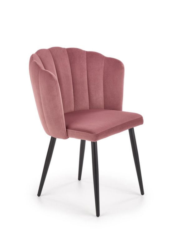 Krzesło Halmar tapicerowane K386 VELVET różowe 1 szt