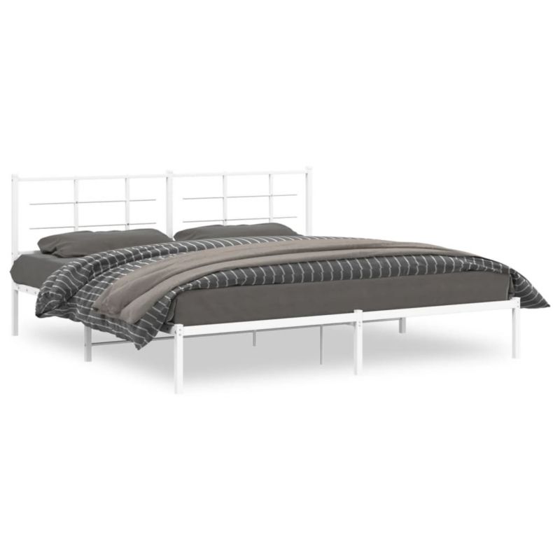 Łóżko metalowe WaszeMeble 193x203 cm biała WM-355616 1 szt.