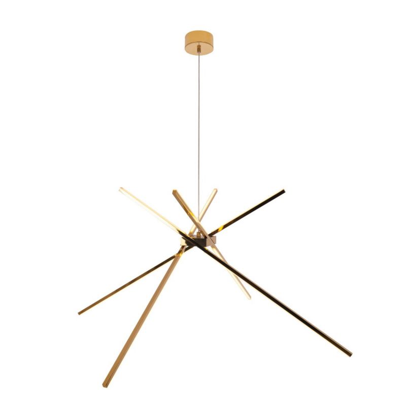 Lampa wisząca Maxlight Spider 1747 złota nowoczesna wbudowany LED 33W 1 szt.