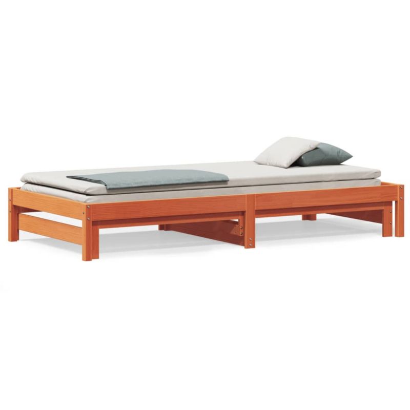 Łóżko dzienne WaszeMeble 90x190 cm rozsuwane brązowe WM-844404 1 szt.