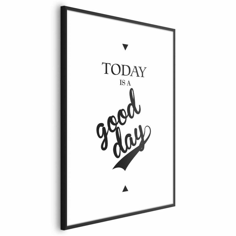 Plakat Artgeist Today 40x60 cm z ramą czarną z marginesem 1 szt