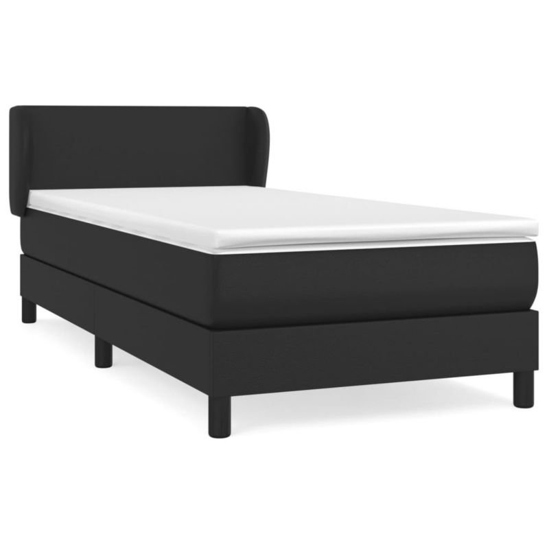 Łóżko kontynentalne WaszeMeble 90x190 cm czarne WM-3127163 1 szt.