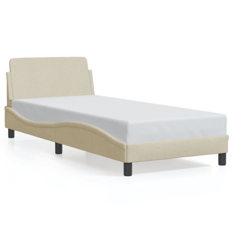 Łóżko tapicerowane WaszeMeble 90x200 cm kremowa WM-373110 1 szt.