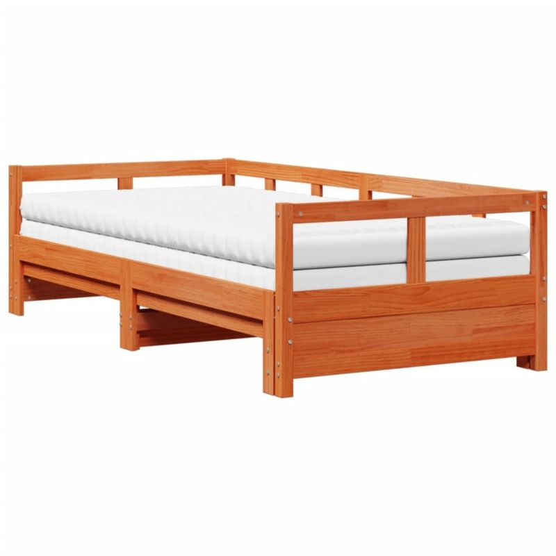 Łóżko dzienne WaszeMeble 90x200 cm rozsuwane brązowe WM-3321043 1 szt.
