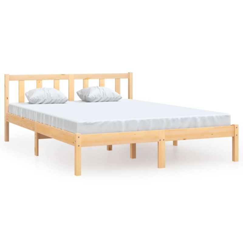Łóżko drewniane WaszeMeble 140x200 cm brązowe WM-810082 1 szt.
