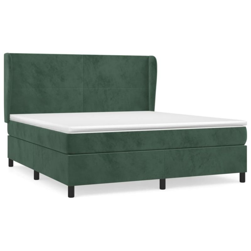 Łóżko kontynentalne WaszeMeble 180x200 cm ciemnozielone WM-3129108 1 szt.