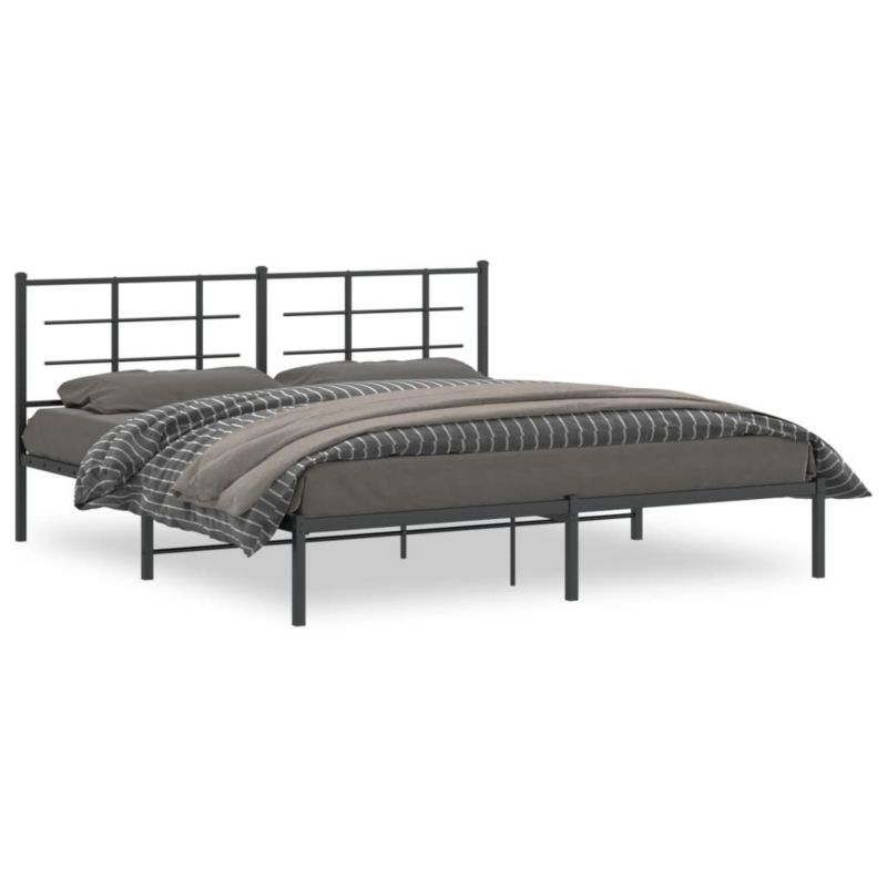 Łóżko metalowe WaszeMeble 180x200 cm czarna WM-355565 1 szt.