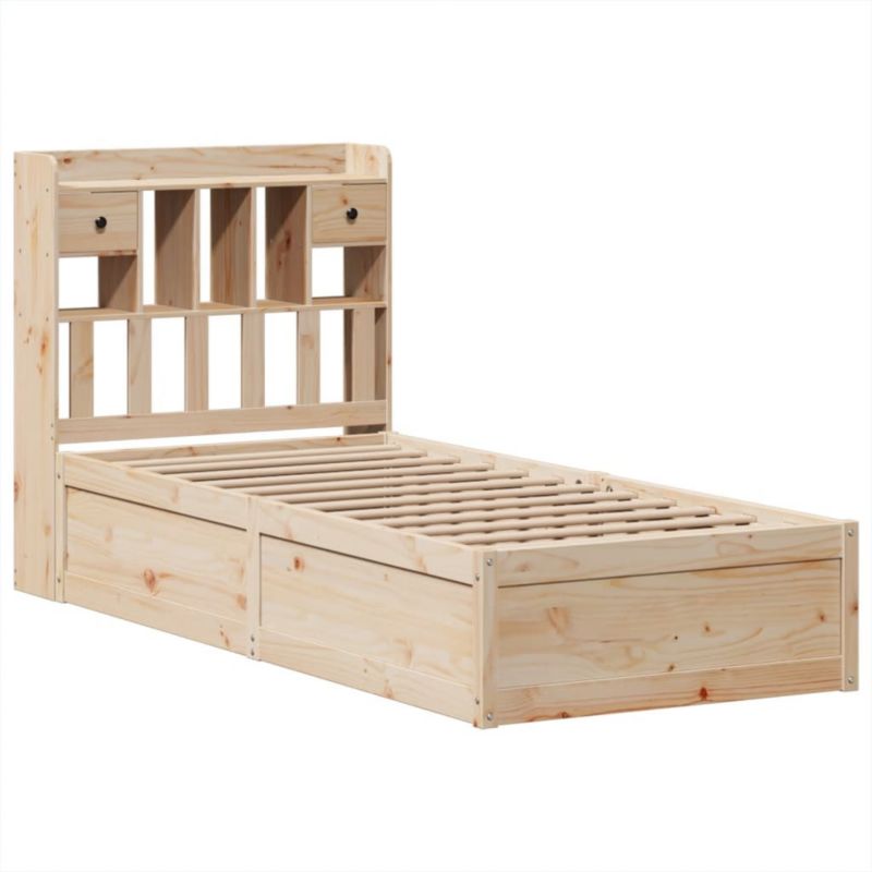 Łóżko drewniane WaszeMeble 75x190 cm brązowe WM-3323518 1 szt.