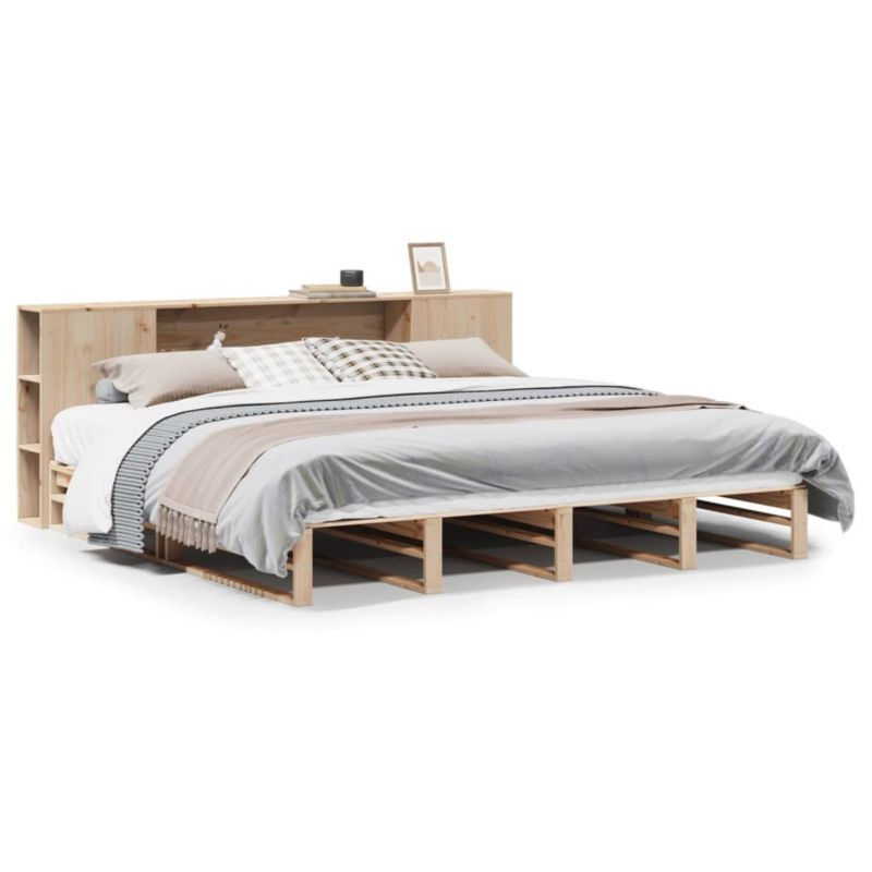Łóżko drewniane WaszeMeble 180x200 cm brązowe WM-3323884 1 szt.