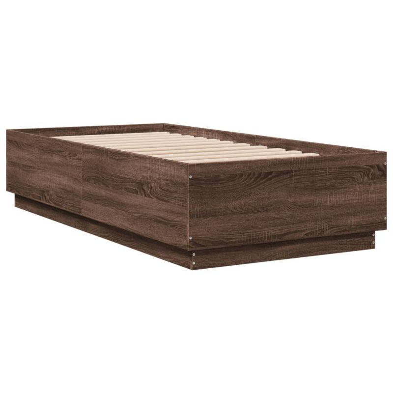 Łóżko drewniane WaszeMeble 90x190 cm brązowy WM-3209757 1 szt.