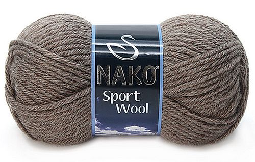 włóczka SPORT WOOL kolor:5667 / jasny brąz