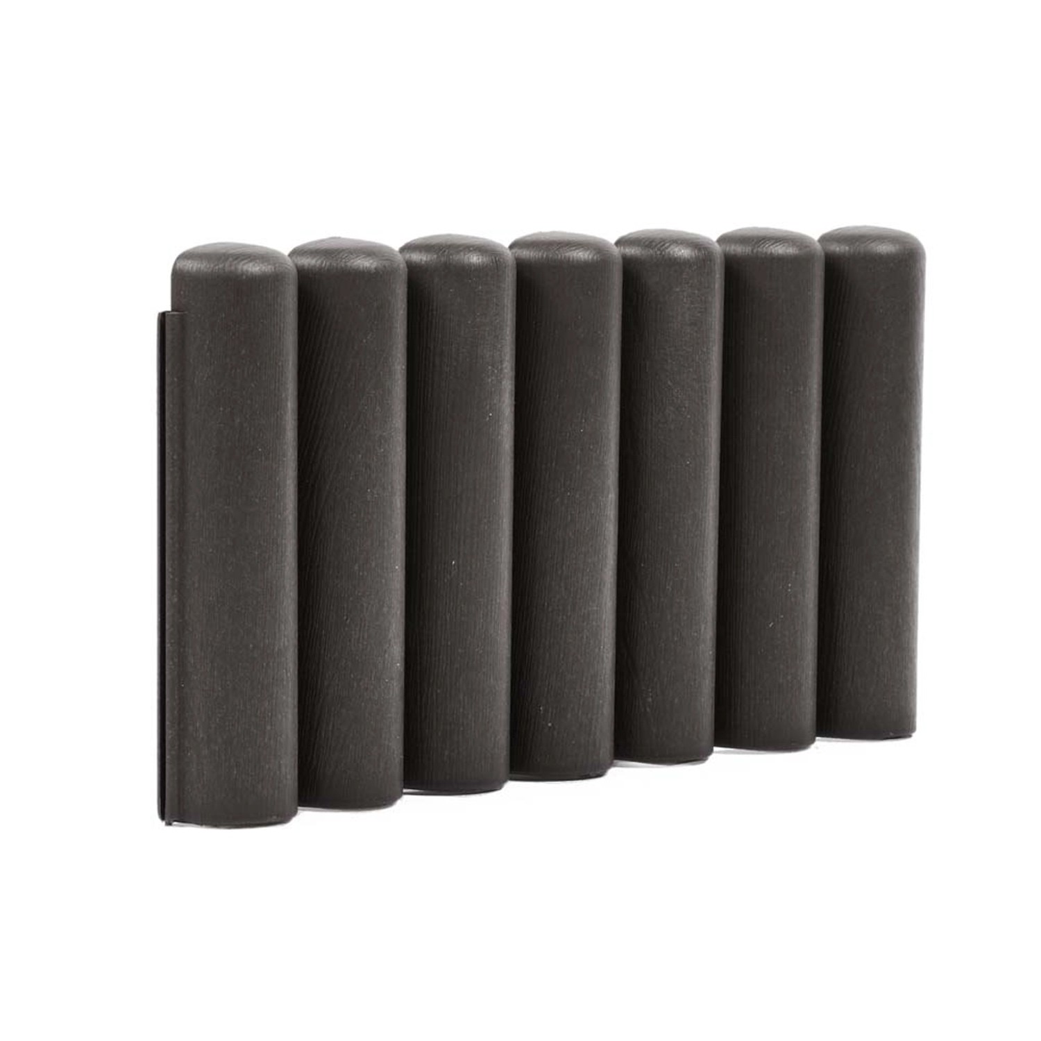 Palisada kompozytowa antracytowa z pieńków - 40 x 20 x 5 cm