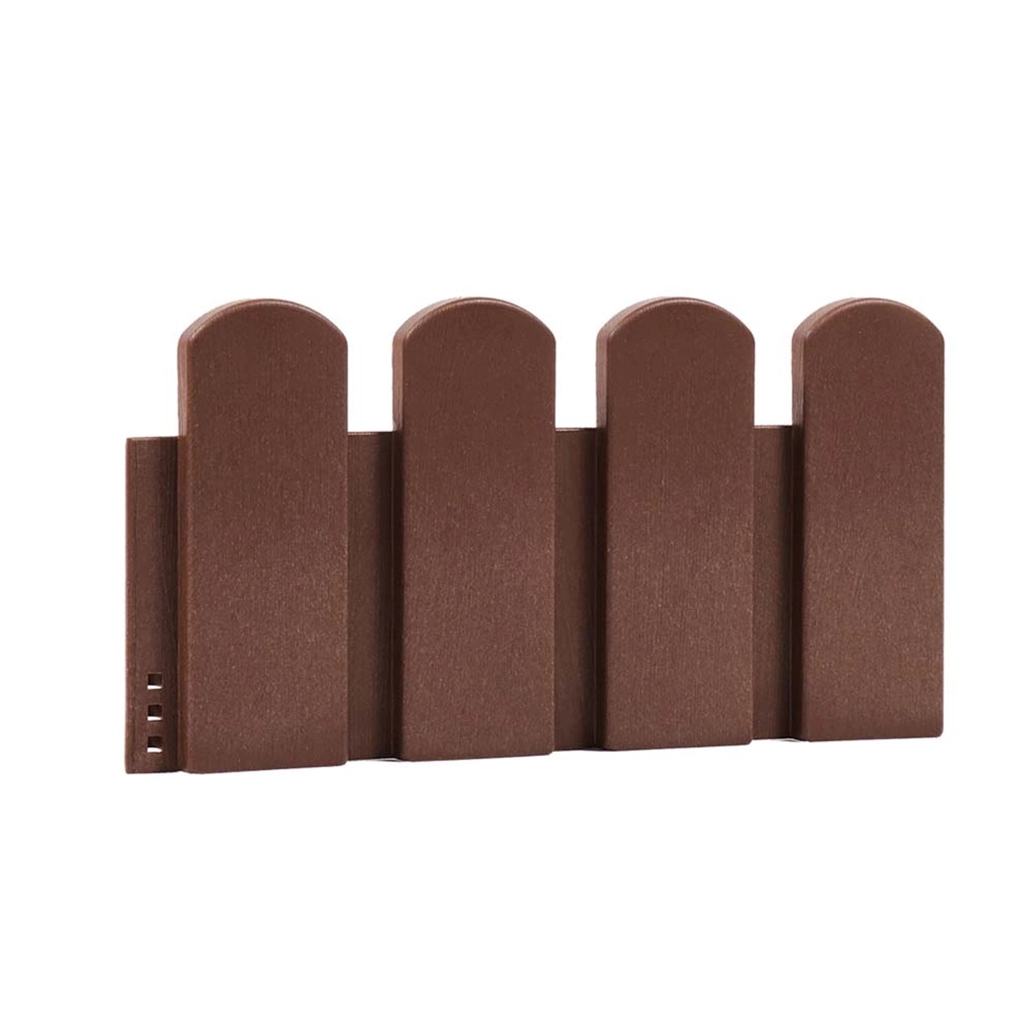 Palisada kompozytowa brązowa z desek - 40 x 20 x 5 cm