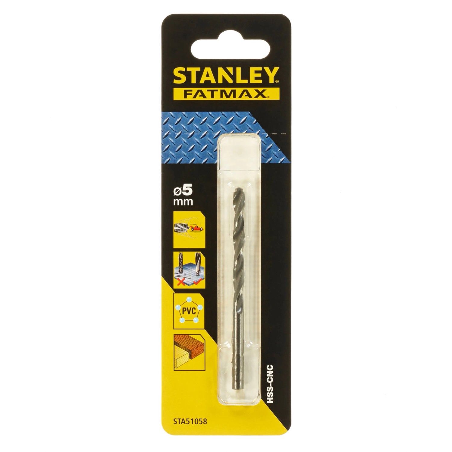 Stanley FatMax Wiertło do metalu HSS-CNC 5 mm