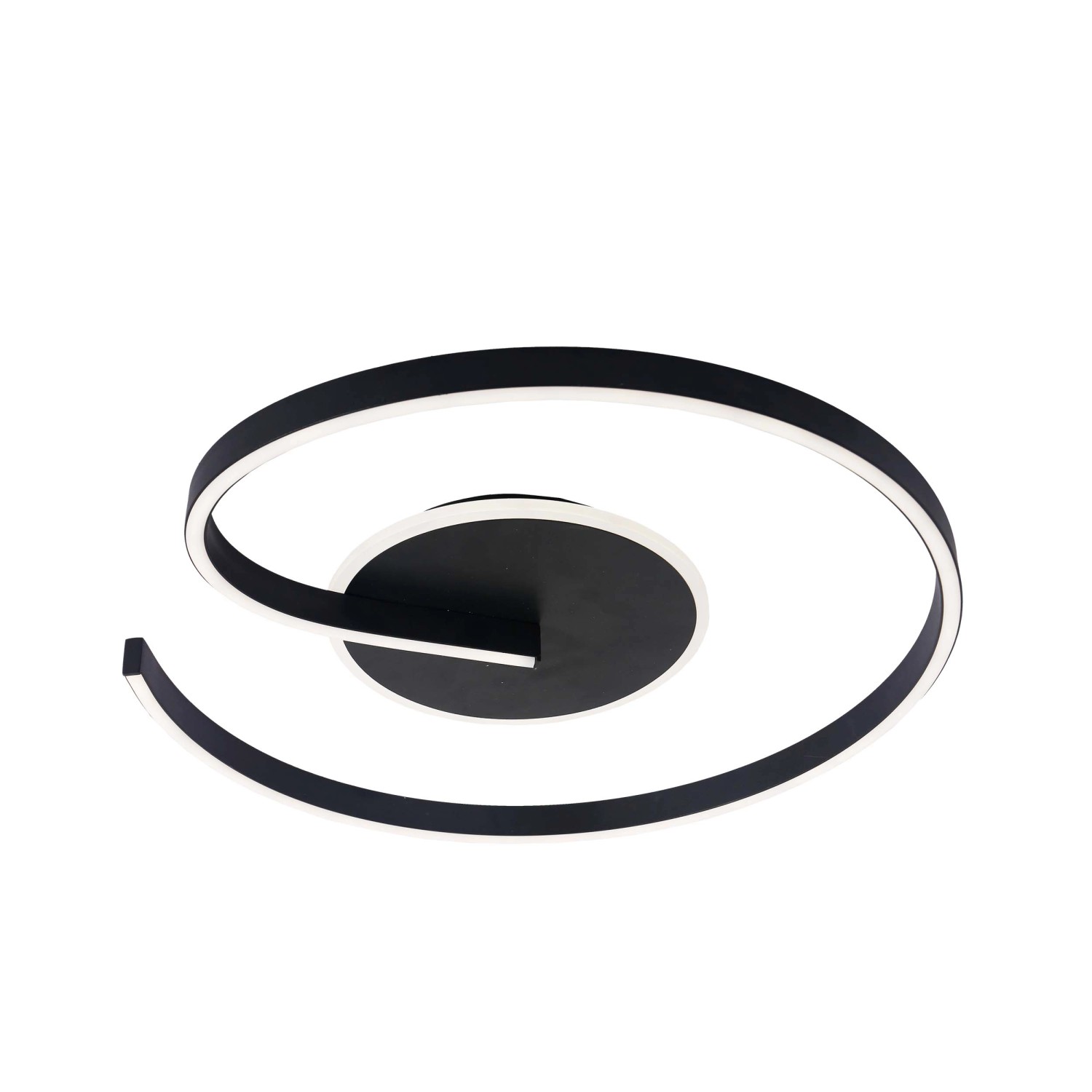 MiLAGRO Lampa sufitowa LED LORENZO 22W 4000K 900lm śr. 50 cm czarna