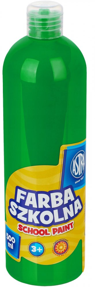Farba plakatowa Astra, 500ml, jasnozielony