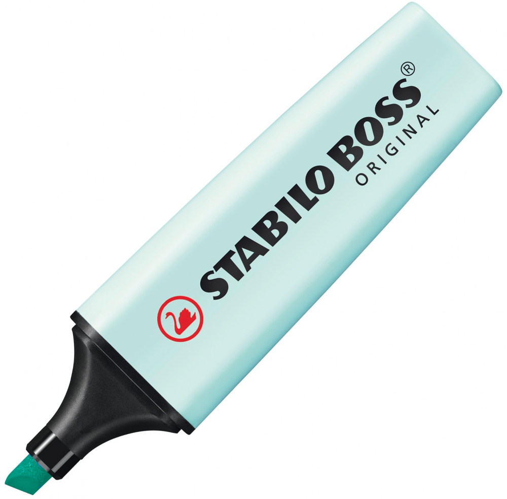 Zakreślacz Stabilo Boss Original 70/113, ścięta, pastelowy turkusowy