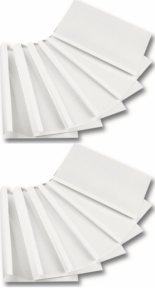 2x Okładki do bindowania Opus O.Thermolux, do termobindownicy, A4, 3mm, 100 sztuk, biały