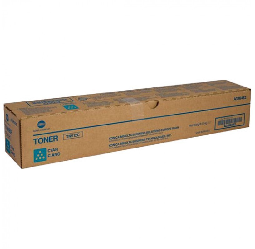 Toner Konica Minolta A33K452 (TN-512), 35000 stron, cyan (błękitny)