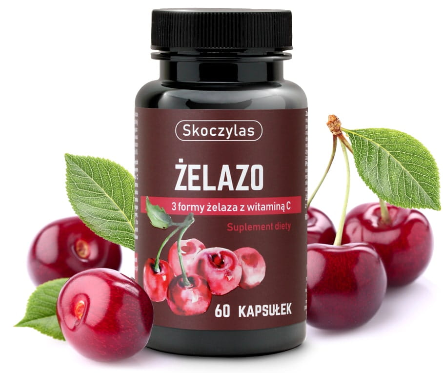 Żelazo 3 formy z witaminą C 60kaps. Skoczylas